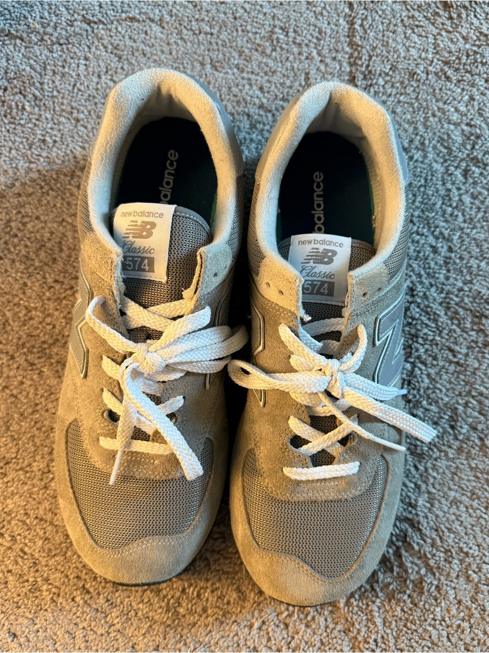 New Balance 574 Classic Suede Sneakers